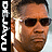 A pixelated static image shows a person wearing dark sunglasses and a light-colored shirt, with vertical white text on a black background to the left.