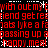 Red pixelated text repeats across a black background with white horizontal lines and small plus symbols.