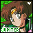 Pixelated anime-style icon of a character with brown hair and green eyes, wearing a green outfit with white accents, against a green background.