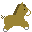 Four pixelated horse icons in brown and white, each with distinct poses on a gray background.