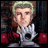 Pixelated character with light brown hair in red and white outfit holding a silver object against dark background with 'Anime IM' and 'com' text.