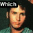 Four- of a person in different poses with overlaid text, showing facial expressions and clothing changes