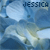 A static image of a blue-toned abstract pattern with the name 'JESSICA' repeated across it in dark text.