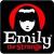 Pixelated icon shows a figure with red hair and white face against dark background, below which is stylized text reading "Emily" in light gray.