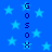 Blue background with light blue stars and vertical text reading 'GOSOX' on both sides.