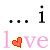 Animated sequence showing repeated 'love' text with colored hearts and changing 'you.' text, featuring pink, yellow, blue, green, purple, brown heart icons.