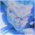 Pixelated blue and white abstract composition with indistinct shapes, no visible text or identifiable subjects.