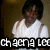 A person in a white V-neck shirt with light straps stands against a brown background, with text overlay reading "chacera lee" in white letters on black.
