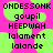 Pixelated text in black on a bright pink background with green circular shapes, displaying multiple lines of stylized words.