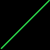Green and purple diagonal lines form a V-shape above an orange vertical line, with a pink horizontal line below on black background.