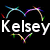 six with text overlays: 'Kelsey Loves Tigers' over a heart and tiger image, 'And Dogs' over a dog image