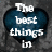 Six heart-shaped with white text on dark blue backgrounds, arranged in a against a gray textured backdrop