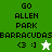 Green and white pixelated icon with text 'GO ALLEN PARK' and 'BARRACUDAS', showing a star symbol changing from white to green.