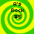 Four identical spiral-patterned icons with green and yellow hues, each displaying text 'A's Rock #5' in black pixelated font.