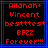 Red pixelated text on black background with blue lines, displaying multiple names and phrases in a vertical list