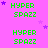 identical green 'HYPER SPAZZ' text icons on a pink background with scattered purple stars, some icons showing slight variations in star placement