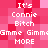Pixelated text on a pink background with repeated phrases and partial words in white block letters