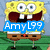 Animated cartoon character with yellow sponge texture, brown shorts, white shirt, and large eyes, displaying text overlays.