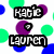 Pixelated text labels and colored circles on a white background with visible animation changes.