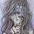 A 48x48 pixel animated buddy icon featuring a grayscale anime-style character with long hair and a black background displaying "Anime IM" text in white pixelated font.