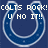 Blue horseshoe-shaped icon with white outline and pixelated text reading "COLTS ROCK! U NO IT!!" on left side, "CHRIS VASSELL" on right side.