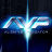 Pixelated blue and white abstract icon with glowing central vertical line and symmetrical wing-like shapes on both sides against dark background.