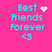 Four identical pixel art icons on a bright pink background display cyan text reading "Best Friends Forever" with a heart symbol and '<3' below.