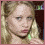 A pixelated image of a person with blonde hair and blue eyes, showing three sequential facial expressions in the top
