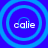 Four identical circular icons with blue concentric rings and white text 'calie' on a solid blue background.