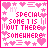 Pixel art contact sheet of 7 animated frames showing a pink and white heart-themed icon with text "MY SPECIAL SOMEONE IS OUT THERE SOMEWHERE" in varying brightness levels.