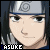 pixelated anime-style character faces with varying mouth expressions, each labeled "SASUKE" in blue text below