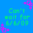 Blue background with green text reading "Can't wait for 6/6/09" and pink square-shaped pixel art elements scattered around.