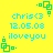 Yellow background with cyan text reading 'chris<3', '12.05.08', 'iloveyou' and green square corner decorations.