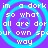Pixelated text on purple background with cyan concentric circles, repeating phrases in white block letters.