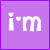 Purple with white text reading 'i'm just that damn good' in pixelated font across six , one empty