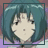 Pixelated anime-style character icon with teal hair and black eyes on left, next to pixelated text "Anime IM" above smaller "com" on right against black background.