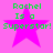 Green text "Rachel Is a Superstar!" over pink star on bright pink background, four identical static frames displayed in