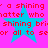 A static image with a bright pink background featuring four cyan stars and red pixelated text repeating 'a shining matter who rather who shining bri or all to seor' in two