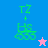 Green text 'TZ + HS' with three circles below on blue and pink backgrounds, accompanied by a star that changes color between frames.