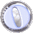Animated contact sheet of a silver coin icon with blue background and metallic sheen, showing 21 frames of rotation from multiple angles.