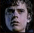 Two side-by-side character portraits with text options below, featuring 'i love ponyboy' in blue and 'blonde or brunette' in yellow/pink.