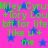 Bright pink background with blue stars and green text repeating 'Miley Cyrus +Tory Lou bff for life like u + me' in a pattern