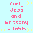 Pixelated text on light blue background with yellow decorative border, displaying names and 'bffls' in pink font.