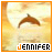 A static icon with a warm-toned background showing the name 'JENNIFER' in pixelated text at the bottom.