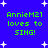 Blue background with white stars and green text reading "AnnieM21 loves to SING!" repeated four times in a