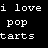 Static pixel art icon displaying white text on a black background with three lines of lowercase letters.