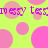 Pixelated text 'messy tessa' repeats across a bright green background with overlapping pink and light brown circles.