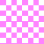 A contact sheet of five animated frames showing a checkered pattern icon with alternating color schemes across the grid.