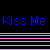 Pixel art contact sheet showing multiple frames of an animated buddy icon with a cartoon woman, text elements, and partial body views on pink and black backgrounds.