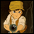 Pixelated anime-style character holding a camera with text "Anime IM" and "com" on black background in contact sheet layout